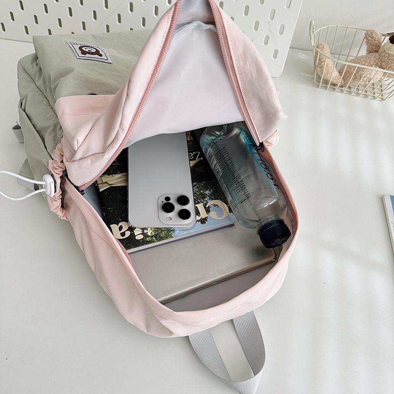 Женский контрастный цветной рюкзак для школьников средних и старших классов, дорожный маленький школьный рюкзак