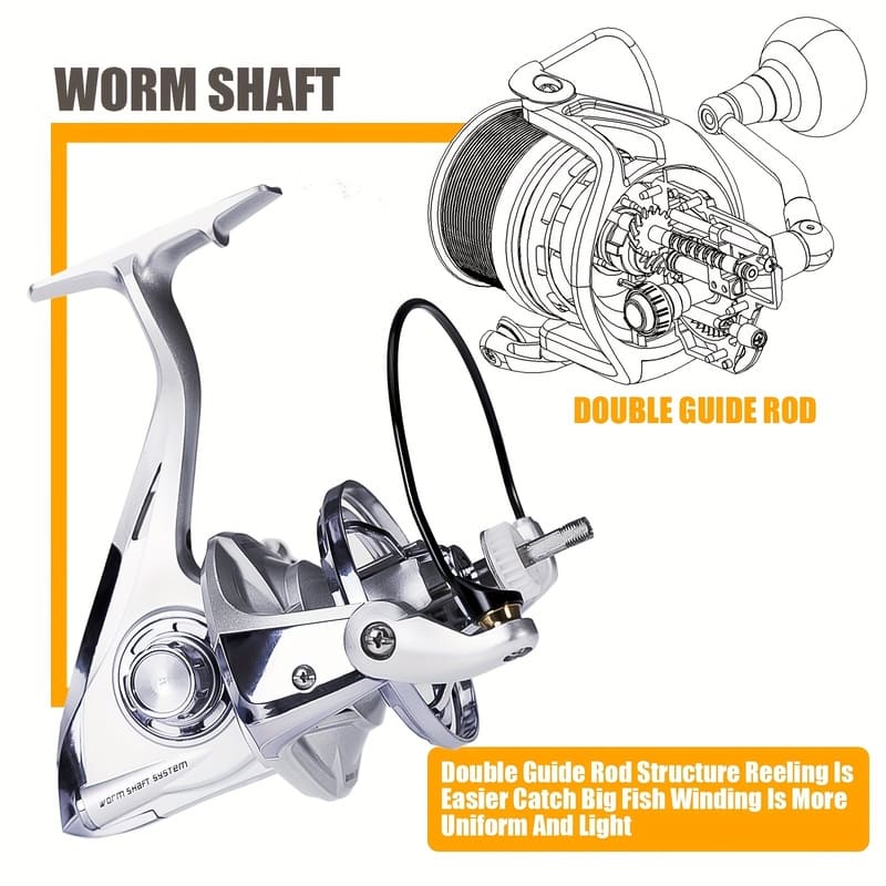 Цельнометаллическая катушка для спиннинга дальнего заброса, для пляжной и морской рыбалки, катушка для лески, устойчивая к морской воде, износостойкая, коррозионностойкая, модель 8000-12000