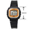 Casio Цифровые часы LA-20WH-9A для женщин и девушек, черно-оранжевые, международная модель [параллельный импорт]