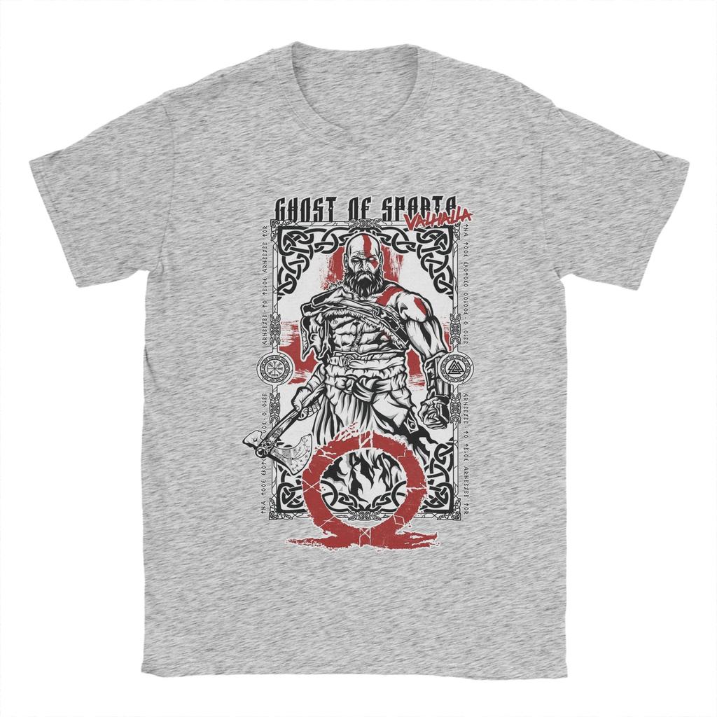 Ghost of Valhalla God of War Unisexs T Shirt Funny Tee Shirt Short Sleeve Crew Neck TShirt Cotton Summer Tops