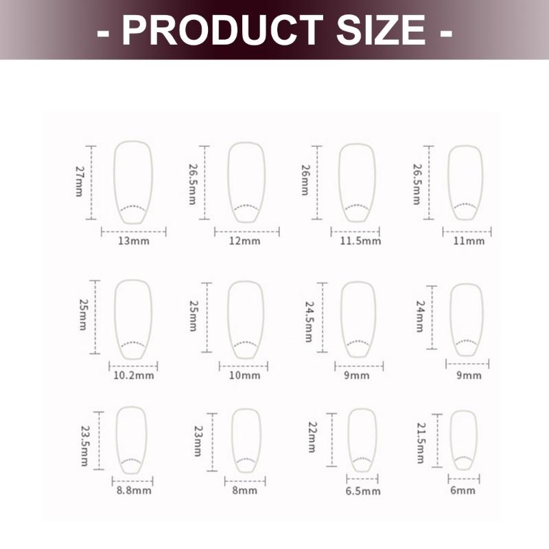 Pack Of 24 Amber Gold Maple Leaf Press On Nail For Autumn Winter ABS Stick On Nail Easy Application