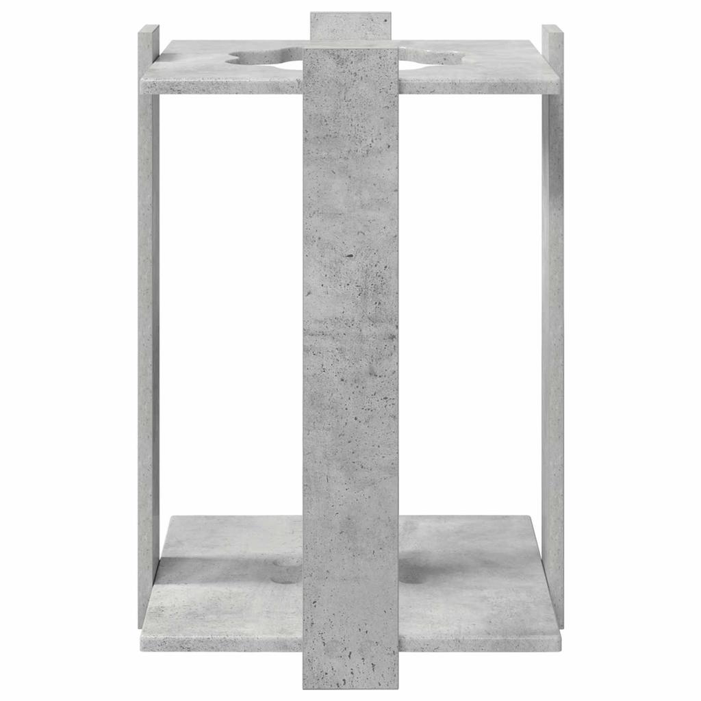 Billiard Cue Stand Particleboard 42 x 43 x 60 cm Concrete Grey