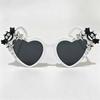 Plastic Halloween Heart Pumpkin Glasses Creative Bat Shaped Sunglasses  Party Wear Additions
