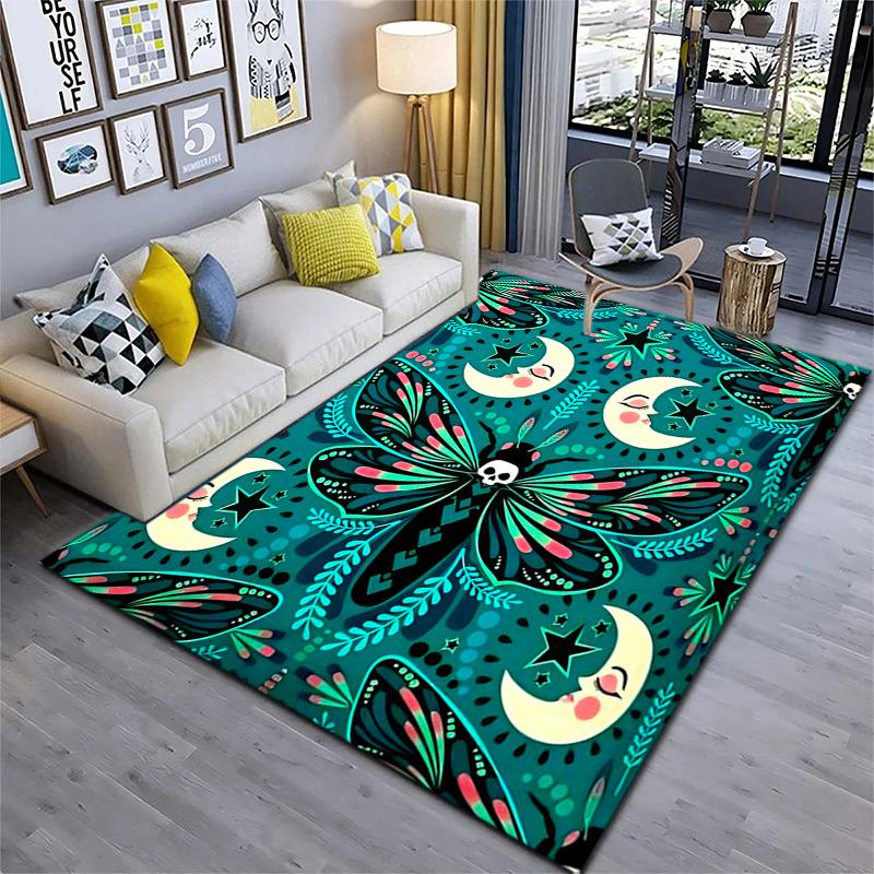 Art Nouveau Butterfly Illustration Carpet Doormat Living Room And Bedroom Mats Doormat Protective Pad Room