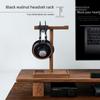 Подставка для наушников из цельного дерева черного ореха - деревянная настольная вешалка для наушников и дисплей