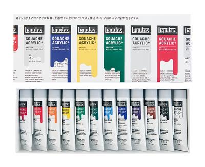 Набор акриловой гуаши Liquitex Acrylic Plus 20 мл 15821812 12 цветов