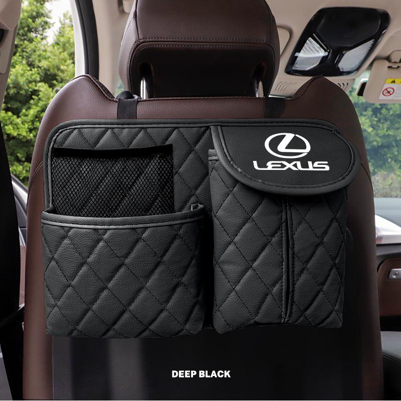 Car Seat Back Storage Bag Tissue Box Storage Holder For Lexus F SPORT RX300 IS200 IS250 ES350 Ct200h UX250h NX300h RX350 ES300h