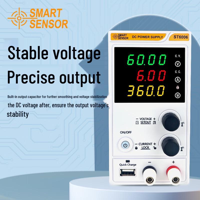 Регулируемый импульсный источник питания постоянного тока CEM ST6006 с USB Quick Charge (Китайская версия)