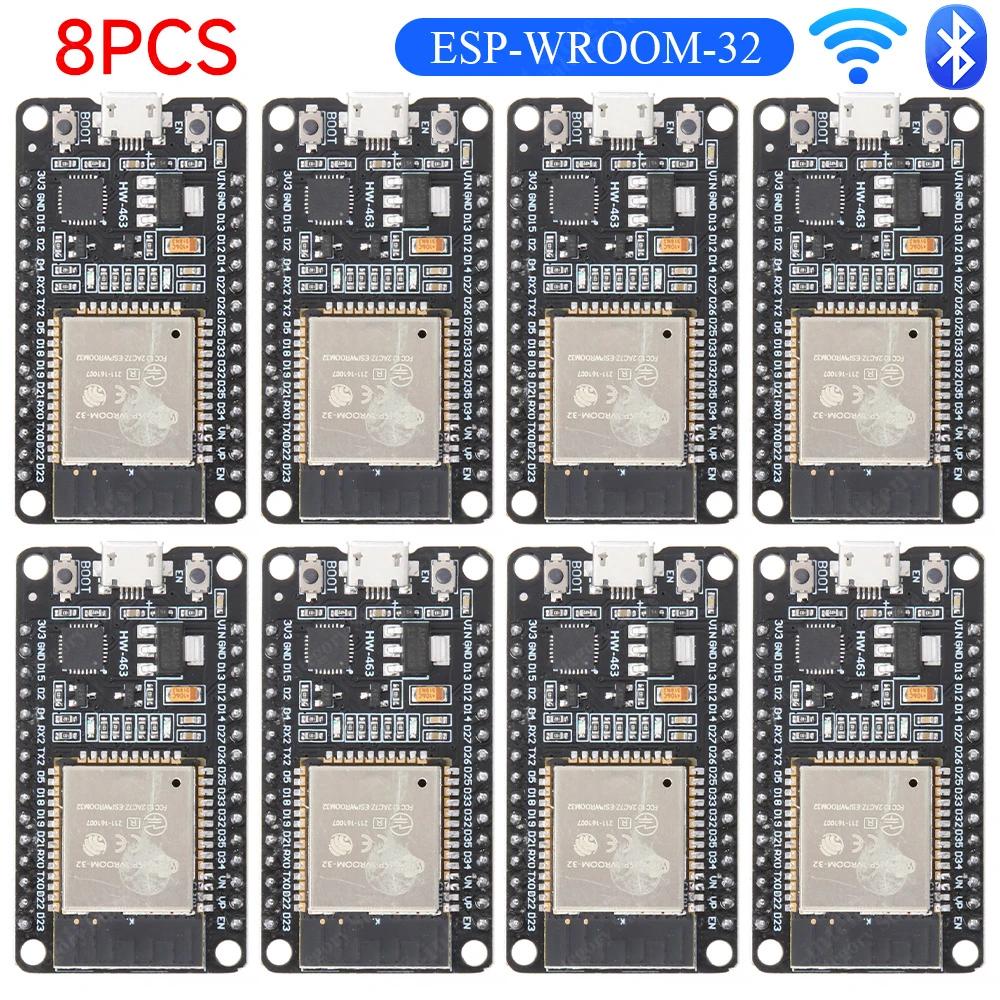 1-10 шт. Плата разработки ESP32 WROOM-32 TYPE-C CH340C/ CP2102 Микромодули WiFi+BT Двухъядерные Беспроводные Модули Сверхнизкого Потребления