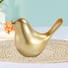 Golden Bird Figurine Nordic Style Adorable Smooth Animal Bird Statue Miniature Sculpture Desktop Decoration Party Supplies