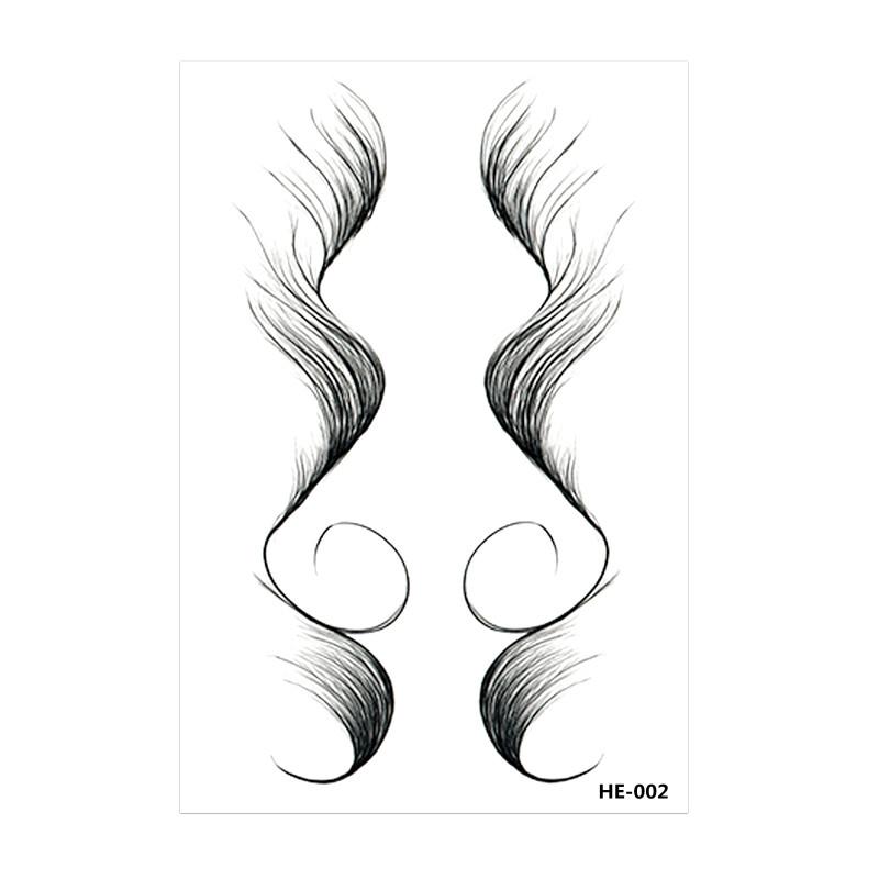 Factory Outlet Fashionable Waterproof Temporary Tattoo Stickers Baby Hair Edge Face Application Made of Paper