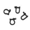 4 Styles Shackle Fob Bracelet Buckle Key Ring Keychain Hook D Bow Staples Solid Carabiner