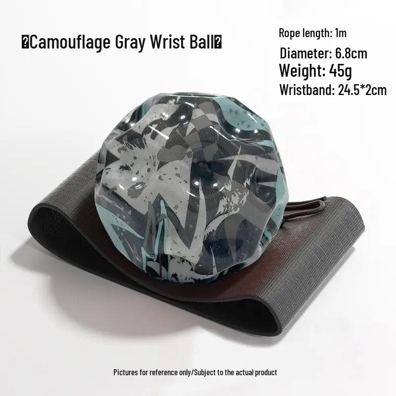 Luminous Rubber Wrist Ball with Elastic Rope - Kids' Rebound Toy for Boys' Boredom Relief