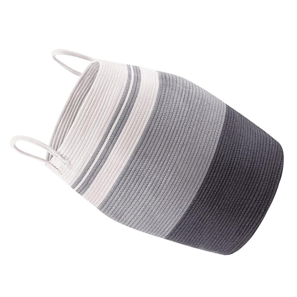 Корзина для белья, высокая хлопковая корзина для хранения, плетеная веревка, корзина для грязной одежды, игрушки