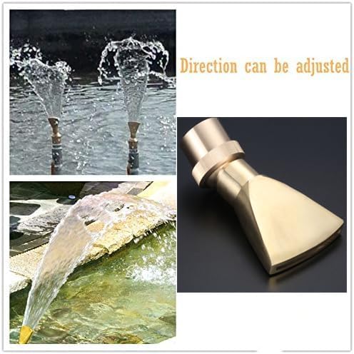 1/2PCS Brass Fountain Nozzles DN15 DN20 DN25 1/2" 3/4" 1" Fan-shaped Water Flow Flat Duck-Bill Head Sprinkler Spray Heads Garden