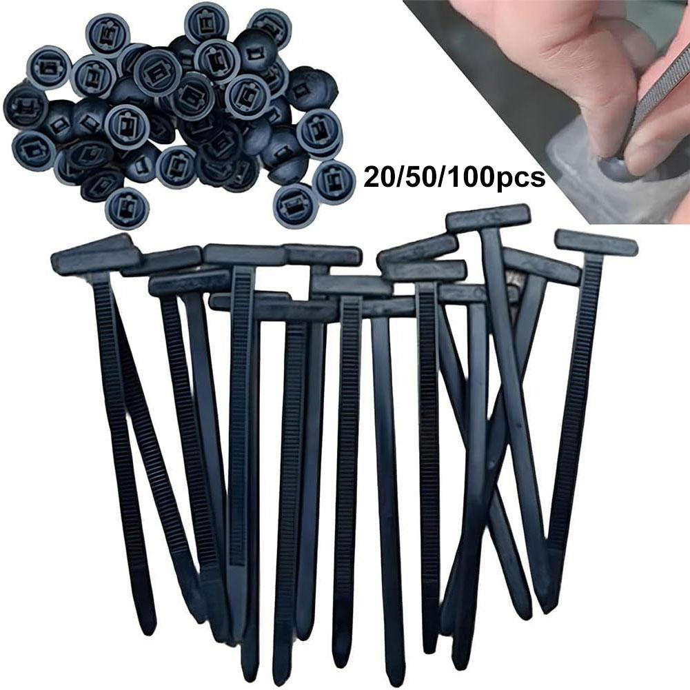 10-200pcs Self-Locking Plastic Nylon Tie Black Fastening Strap Cable-Tie-Set Universal Cable Tie Buckle Fastening Strap