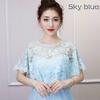 Bridal Floral Lace Shawl Wraps Women Banquet Tippet Stoles Wedding Tulle Cape Cover