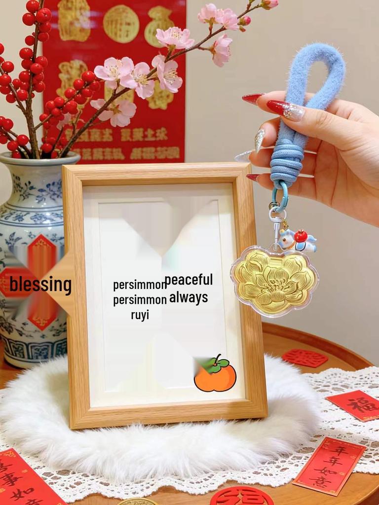 2026 Цельное 999 пробы Золото Четырехлистный Клевер Удача Брелок-Подвеска