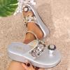 Women Slippers Summer Luxury Women Shoes Slides Women Jelly Flip Flops Wedge Beach Platform Slippers Designer Glitter Sandals