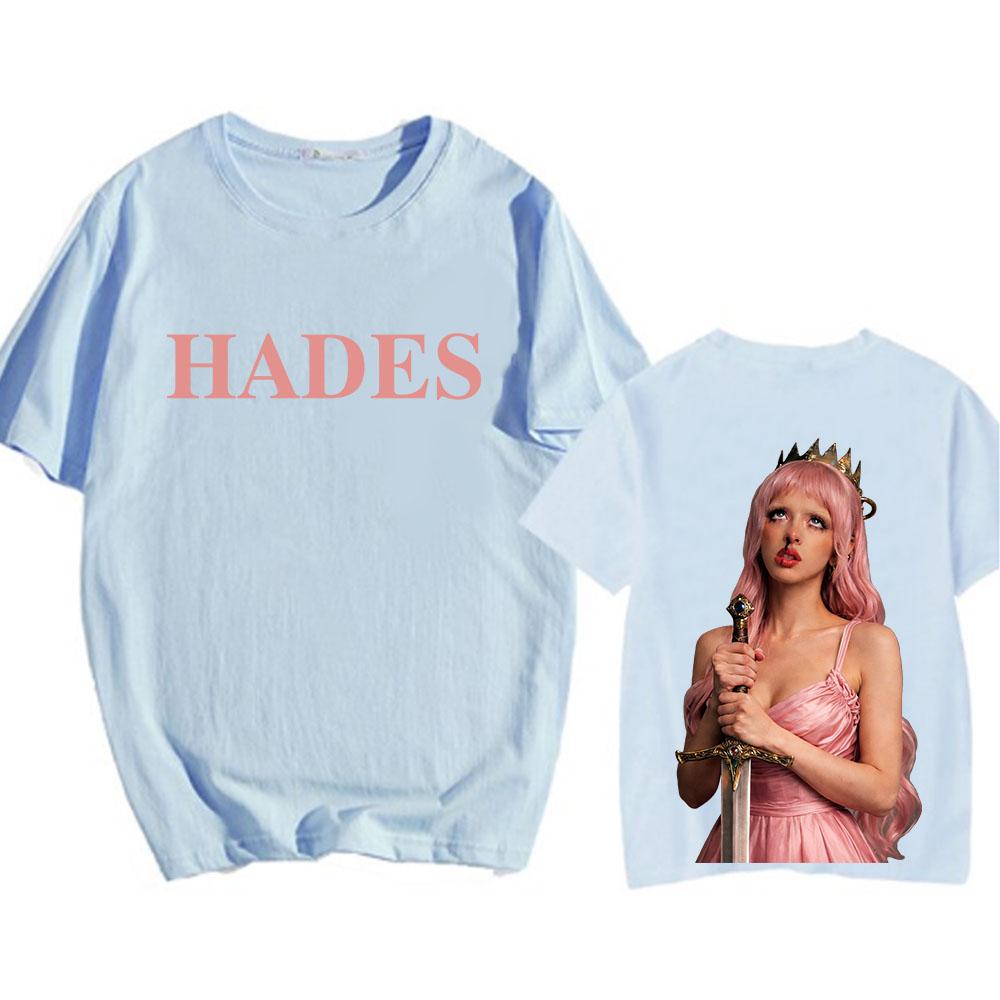 Unisex Streetwear MelanieMartinez Heads Album T-shirt Cotton Summer Short Sleeve Female Tshirts O-neck Loose Singer Design Tees
