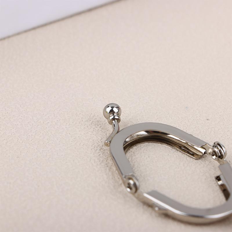 1 шт., 2,5 см * 3,5 см, крошечная круглая застежка с застежкой-замком, рамка для кошелька с внешними петлями, клейкая рамка с замком-поцелуем, аксессуары для изготовления сумок своими руками