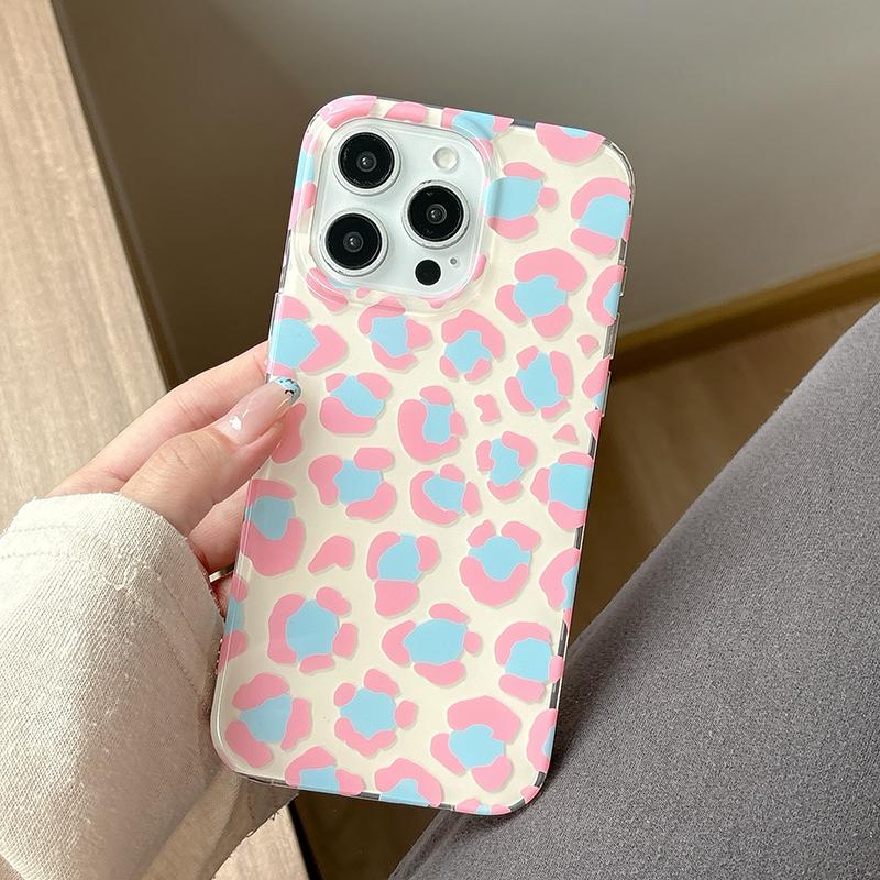 Черный Зеленый Розовый Коричневый Леопардовый Принт Чехол Для iPhone 13 14 15 16 17 Pro Max Модный Чехол для Задней Панели Телефона в Том Же Стиле