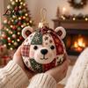 Creative Christmas Activity Kits Patchwork Ball DIY Kit, Fabric Ornament Sewing Xmas Quilting Supplies for Beginners Craft Kit Adults, Handmade