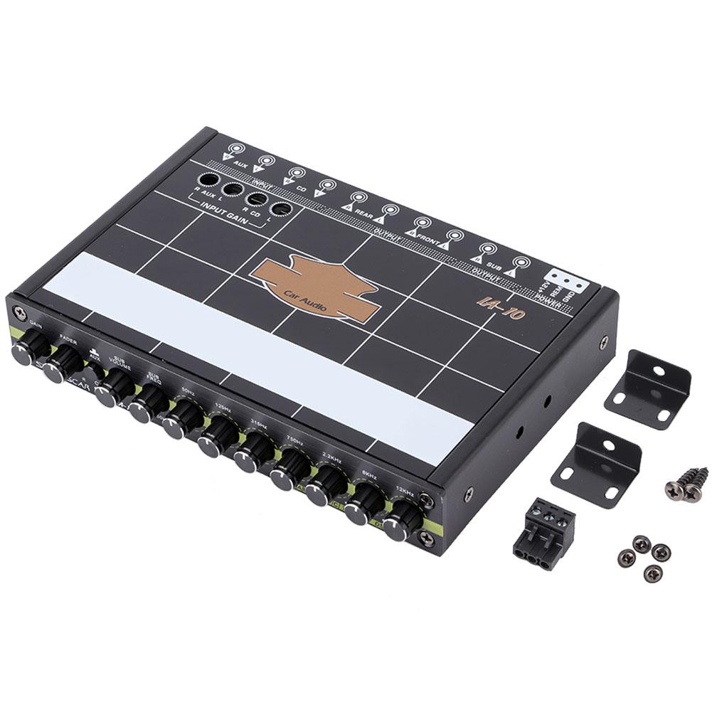 Car 7 Bands Audio Bass Restoration Digital Equalizer Audio Control IA 10