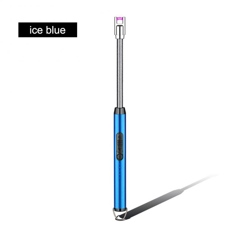 Kitchen USB Electric Arc Lighter Rechargeable Windproof BBQ Flameless Plasma Candle Long Lighters Hose Gas Stove Ignition Gun
