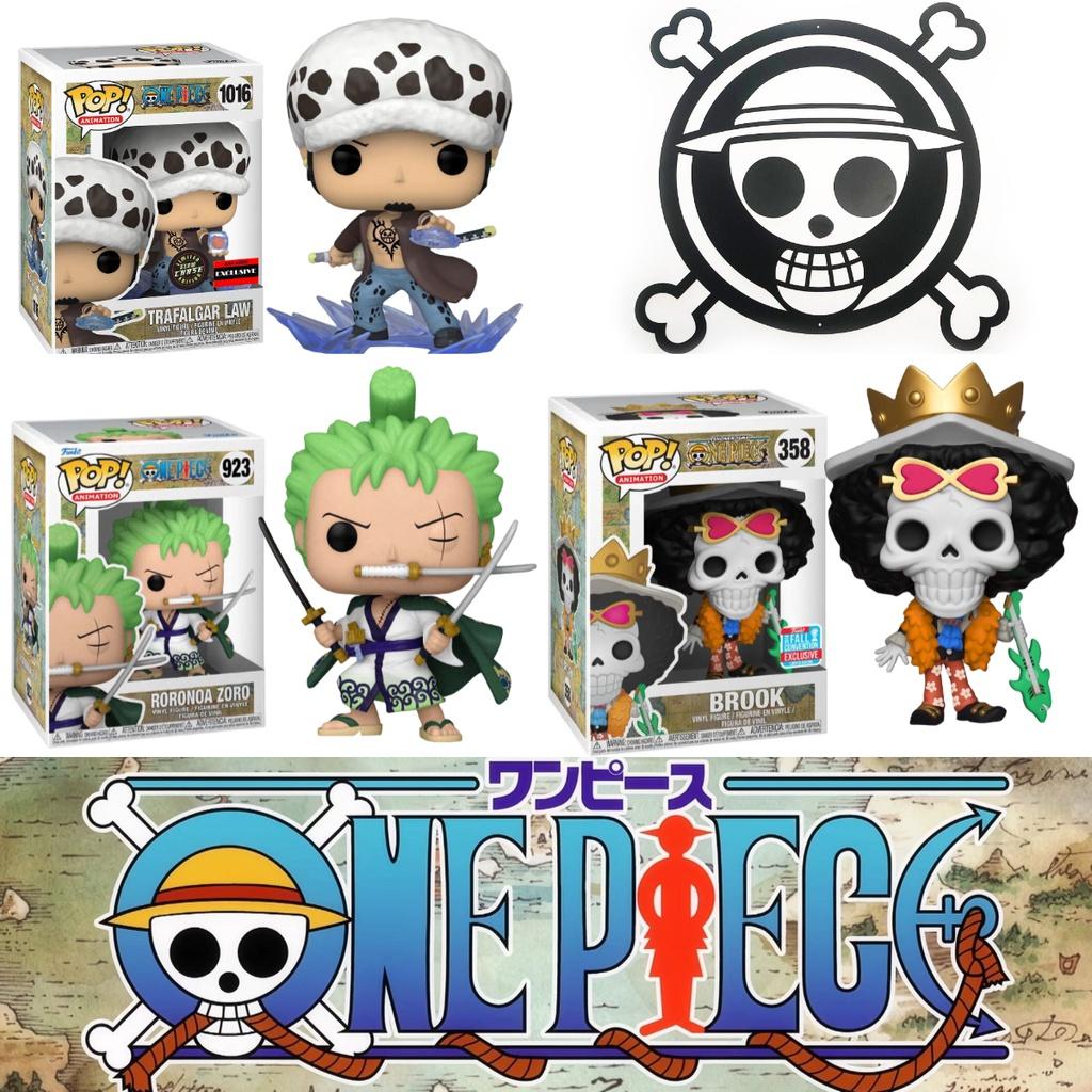 Funko Pop One Piece Luffy Brook Chopper Zoro Nami Law Action Figure Toy 9cm