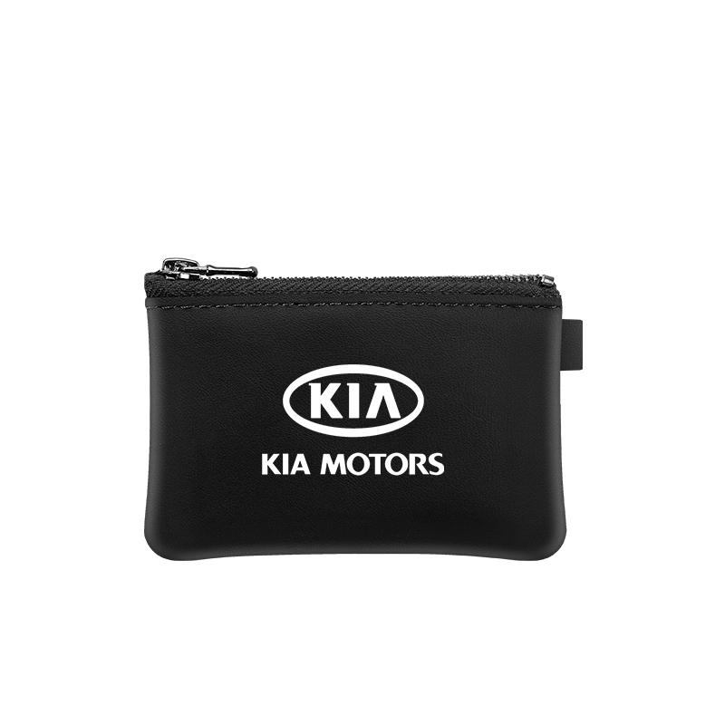 ACZ2 Car Accessories For KIA Soul Sorento K2 K5 Picanto Optima Sportage Cerato Leather Car Key Cover Case Wallet Bag Keychain