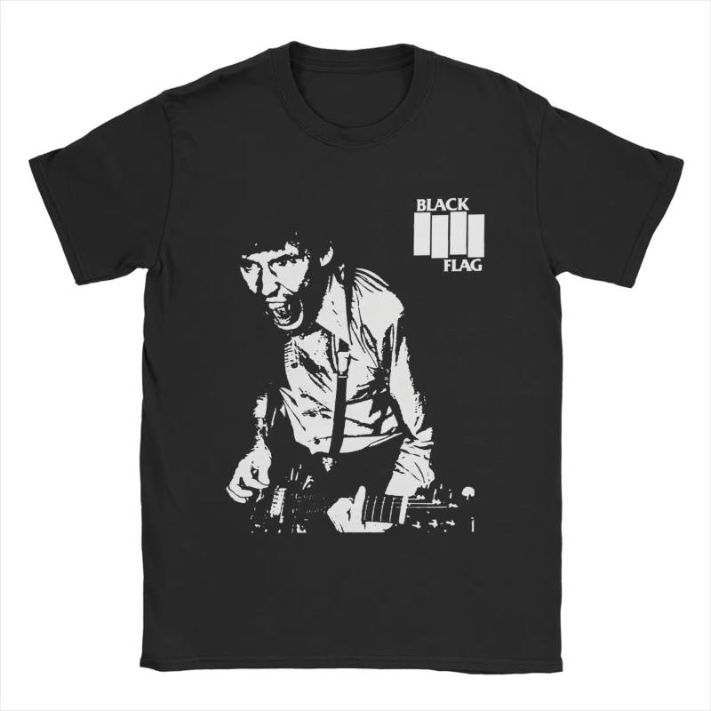 Футболки Black Flag Live Мужские Женские Америка Смешные Футболки из Чистого Хлопка С Круглым Вырезом и Коротким Рукавом Летние Топы