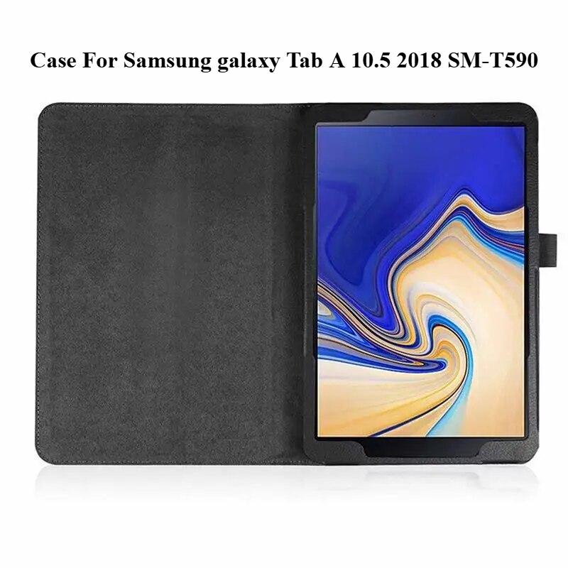Тонкий чехол из искусственной кожи для Samsung Galaxy Tab A 10,5 2018 SM-T590 T595 T597 Чехол для планшета Samsung Galaxy Tab A 10,5 дюймов