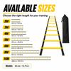 Agility Ladder Adjustable Spacing PP Rungs Nylon Straps Carry Bag Soccer Football Footwork Speed Coordination Home Gym Training