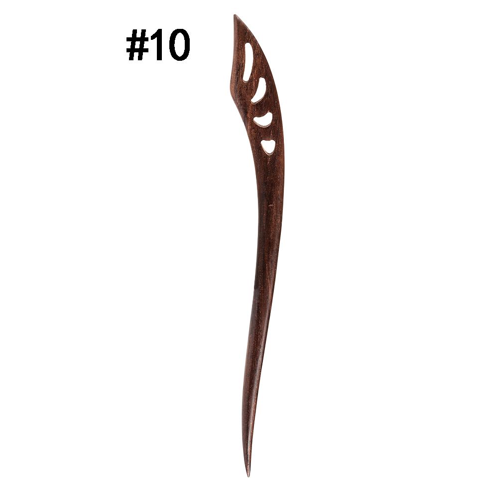 Women Sandalwood Carved Handmade Hairpin Chopstick Hair Stick Styling Tools Hair Accessories