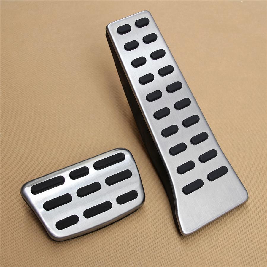 LHD No Drill Steel Brake Gas Pedal Pad Plate Cover Cap For Hyundai/Kia/Genesis