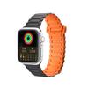 Dux Ducis Strap (Armor Version) Apple Watch Se Strap, 8, 7, 6, 5, 4, 3, 2, 1 (41, 40, 38mm) Silicone Magnetic Band Bracelet Black/Orange