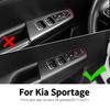 Наклейка из настоящего мягкого углеродного волокна для Kia Sportage 2017 2018 2019 2020 2025 LHD RHD Автомобиль Передняя Задняя Дверь Стеклоподъемник Панель Отделка