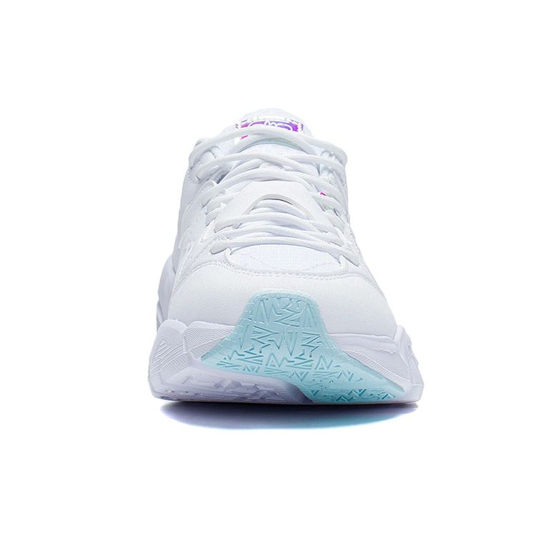 Li Ning Flex Легкие высокопрочные низкие спортивные повседневные туфли женские кроссовки белые AGLS114-2