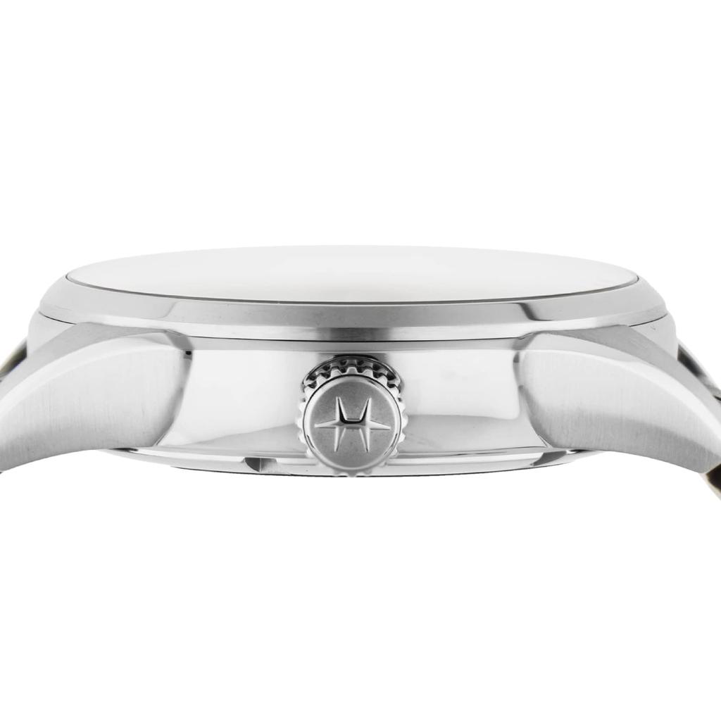 Watch Jazzmaster Ivory Dial Stainless Steel Sapphire Crystal Automatic Winding 5 ATM Water Resistant 42MM Swiss Watch H32635521 Brown [Hamilton] Men's