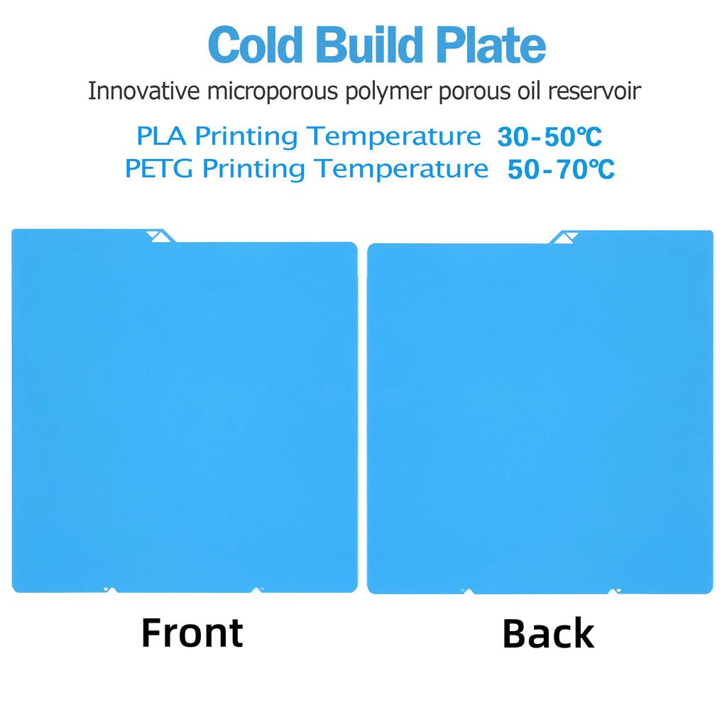 Kobra s1 KX Build Plate 264x276mm Glacier Cool Plate Smooth+Textured Heated Bed For ANYCUBIC Kobra S1 Kobra x Combo 3D Printers