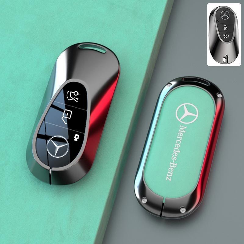 AXX2 Alloy Car Key Case Cover Protector Holder Shell Accessory For Mercedes Benz W205 W206 W204 W213 W177 W223 W247 GLC GLA CLA GLB