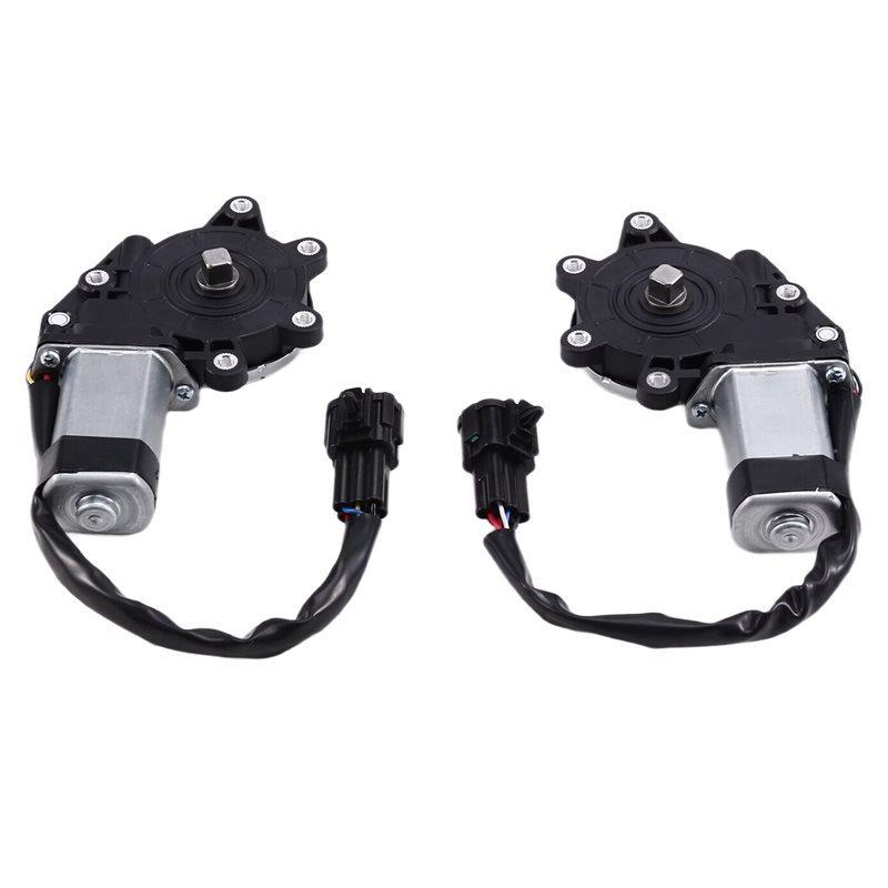 For Tiida Livina Compatible 2Pcs Window Motor Replacement Units-Part Numbers 80730-ZP80A& 80731-ZP80A