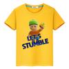 Детская футболка Stumble Guys, одежда для мальчиков и девочек y2k, цельные короткие топы из 100% хлопка, футболки в стиле аниме, летняя детская одежда с принтом Kawaii