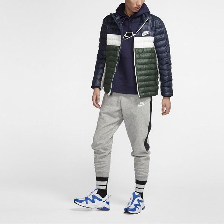 NIKE Sportswear Stand Collar Woven Jacket Men's Blue Green BV4686-451