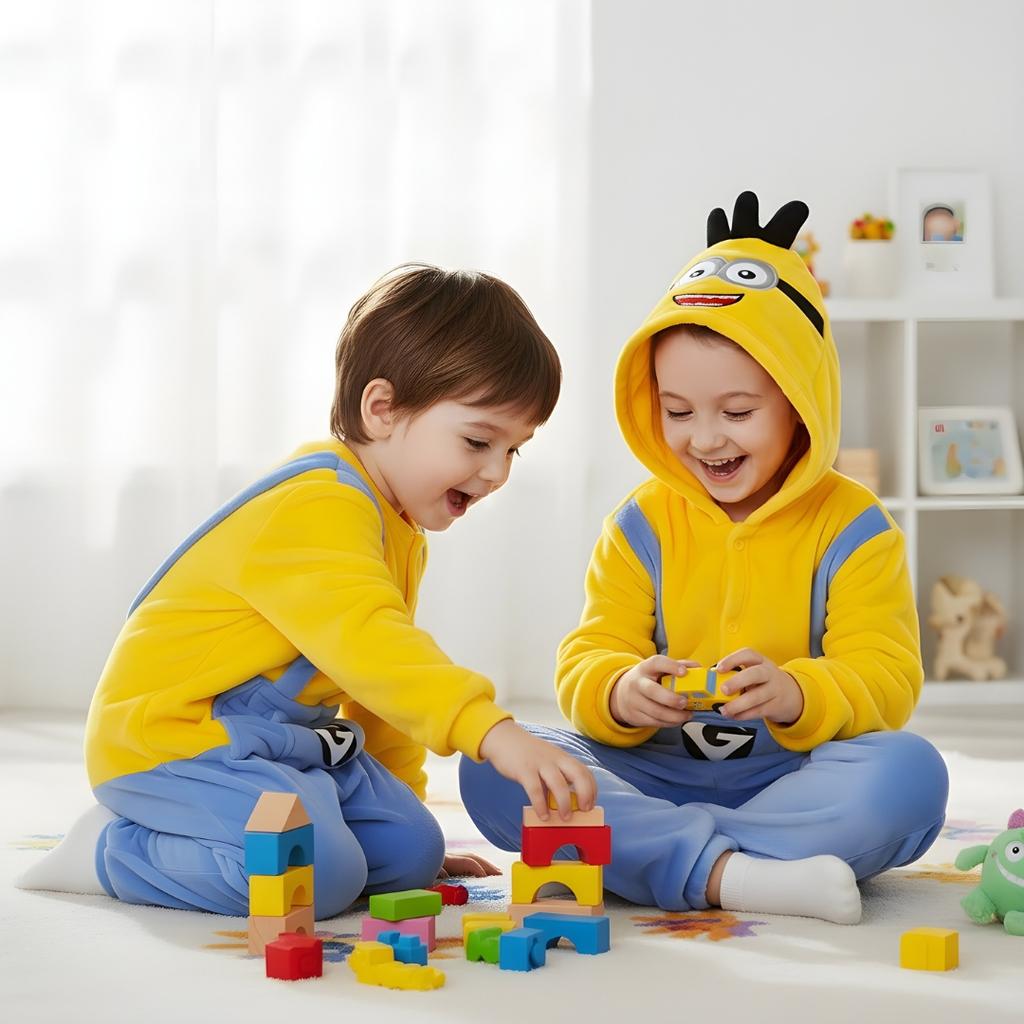 Piżama Onesie Kigurumi Kostium Przebranie Minionek Dzieci 135-145Cm