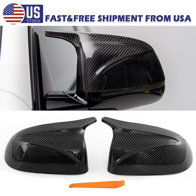 Carbon Paint M Style Mirror Covers For BMW X3 X4 X5 X6 X7 G01 G03 G05 G06 18-23