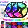 Bluetooth USB светодиодная лента RGB SMD 5 В светодиодные фонари Гибкая лента для ламп 1-30 м RGB ТВ настольный экран подсветка диодная лента