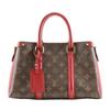 SoufflotNV BB Handbag M44818 Brown / Red Monogram Canvas Women Used