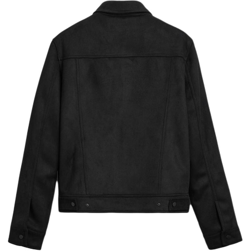 Zara Solid Color Casual Lapel Long Sleeve Jacket Men Jackets Black 3548689-800